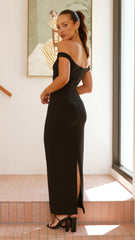 Talmai Maxi Dress - Black / White