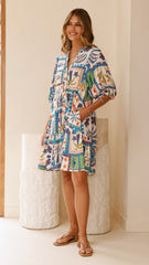 Tabitha Mini Dress - Lorelei Print