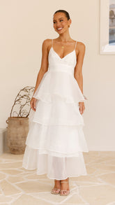 Shayla Maxi Dress - White