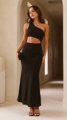 Abia Maxi Dress - Black