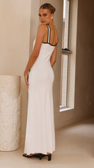 Rhi Maxi Dress - White/Black