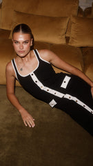 Rhi Maxi Dress - Black/White