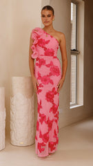 Darlee Maxi Dress - Pink Floral