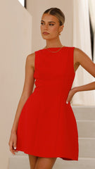 Rafiki Mini Dress - Red