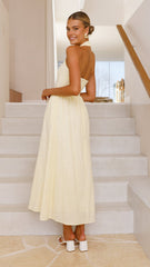 Caden Maxi Dress - Lemon