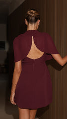 Zahni Mini Dress - Wine