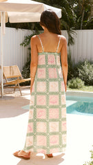 Kalida Maxi Dress - Coastal Print