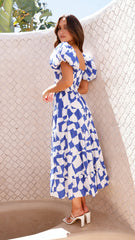 Bronty Maxi Dress - Blue
