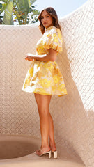 Abel Mini Dress - Yellow