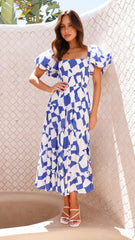 Bronty Maxi Dress - Blue