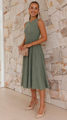 Kaida Midi Dress - Olive