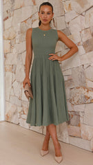 Kaida Midi Dress - Olive