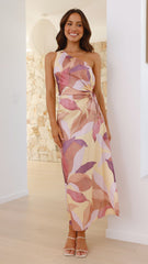 Lana Maxi Dress - Pink/Purple Floral