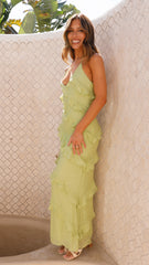 Sophia Maxi Dress - Lime
