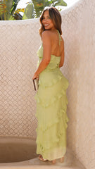 Sophia Maxi Dress - Lime