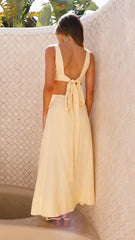 Kimberley Maxi Dress - Yellow