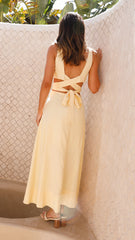 Kimberley Maxi Dress - Yellow