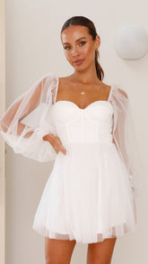 Olivia Mini Dress - White