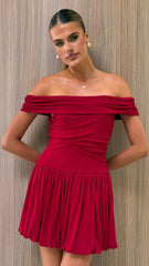 Manalla Mini Dress - Cherry