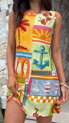 Ceridwen Mini Dress - Ashna Print