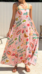 Cruise Maxi Dress - Rio Pink
