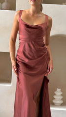 Zendaya Maxi Dress - Rust
