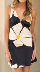 Lilah Mini Dress - Fiore Bianco