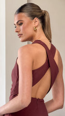 Velaris Maxi Dress - Burgundy