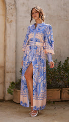 Taia Maxi Dress - Madeline Blue