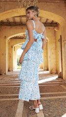 Page Maxi Dress - Blue Floral