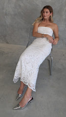 Marina Midi Dress - White