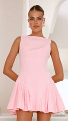 Yesim Mini Dress - Baby Pink