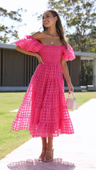 Deemi Maxi Dress - Hot Pink