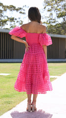 Deemi Maxi Dress - Hot Pink
