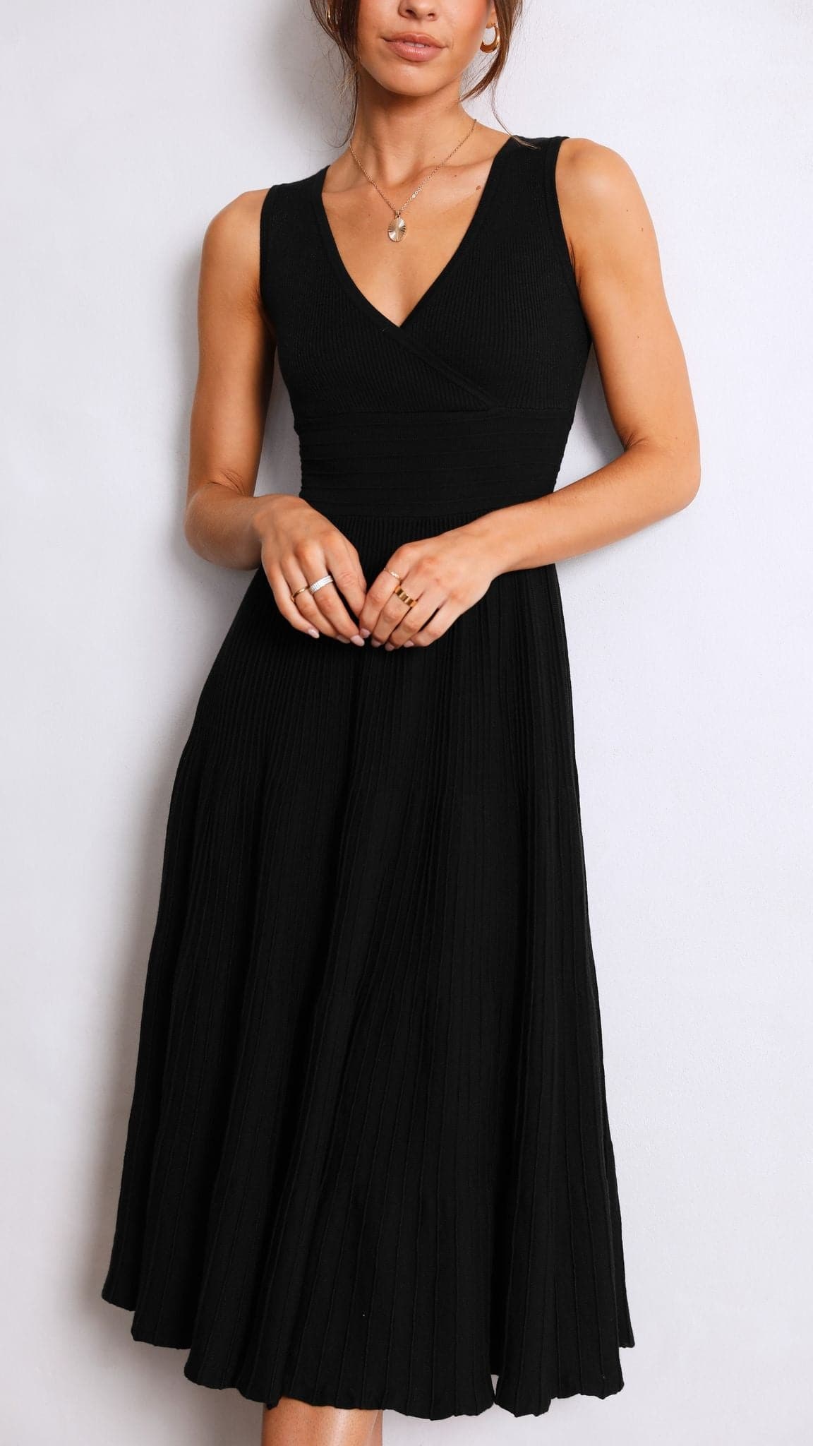 Jayde Knit Dress - Black