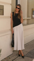 Darlita Maxi Dress - Black / Nude