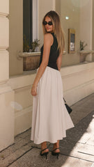 Darlita Maxi Dress - Black / Nude
