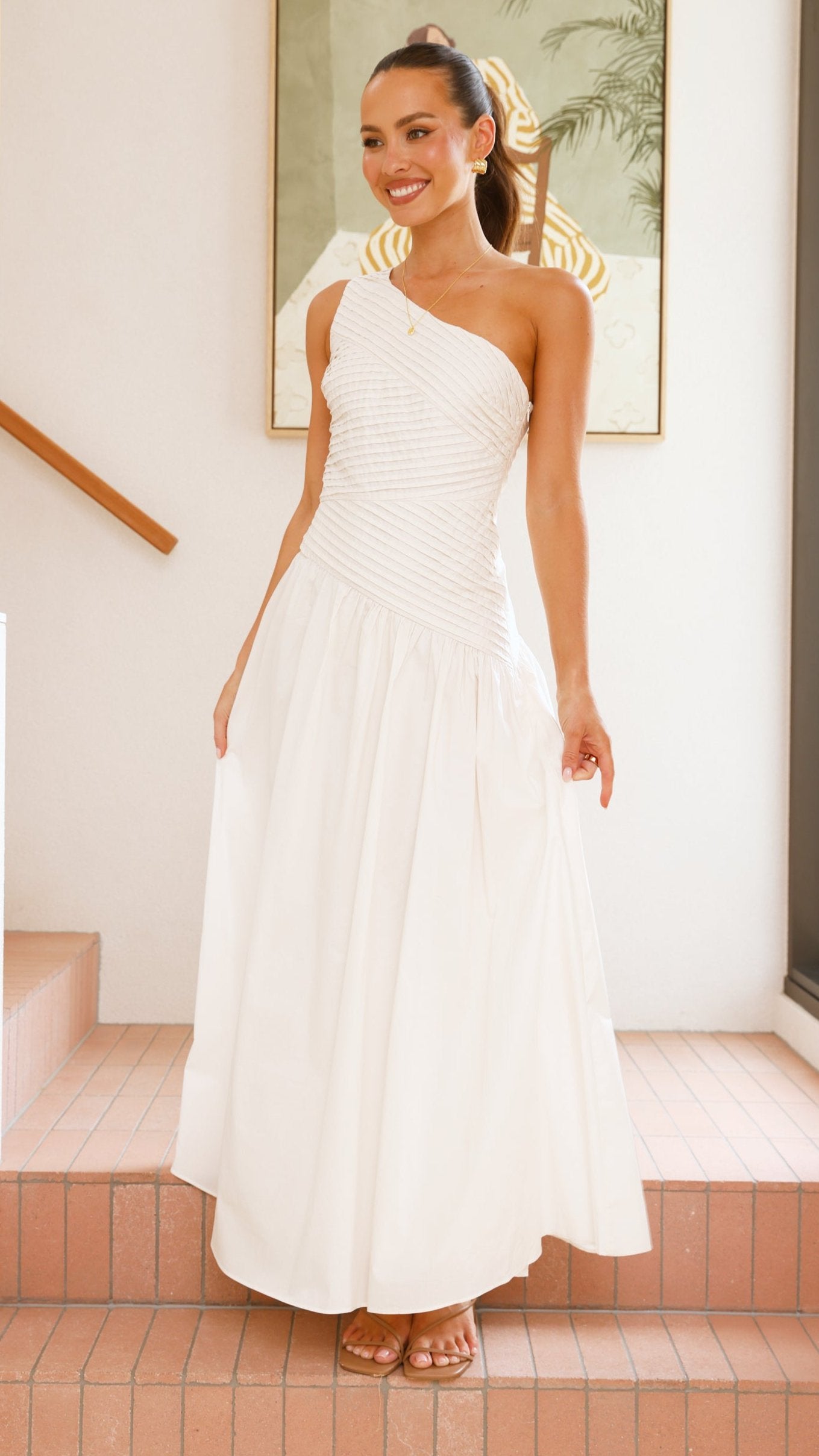 Utopia Maxi Dress - Off White