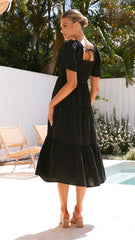 Tyra Midi Dress - Black