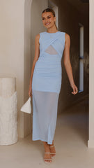 Zarah Maxi Dress - Baby Blue