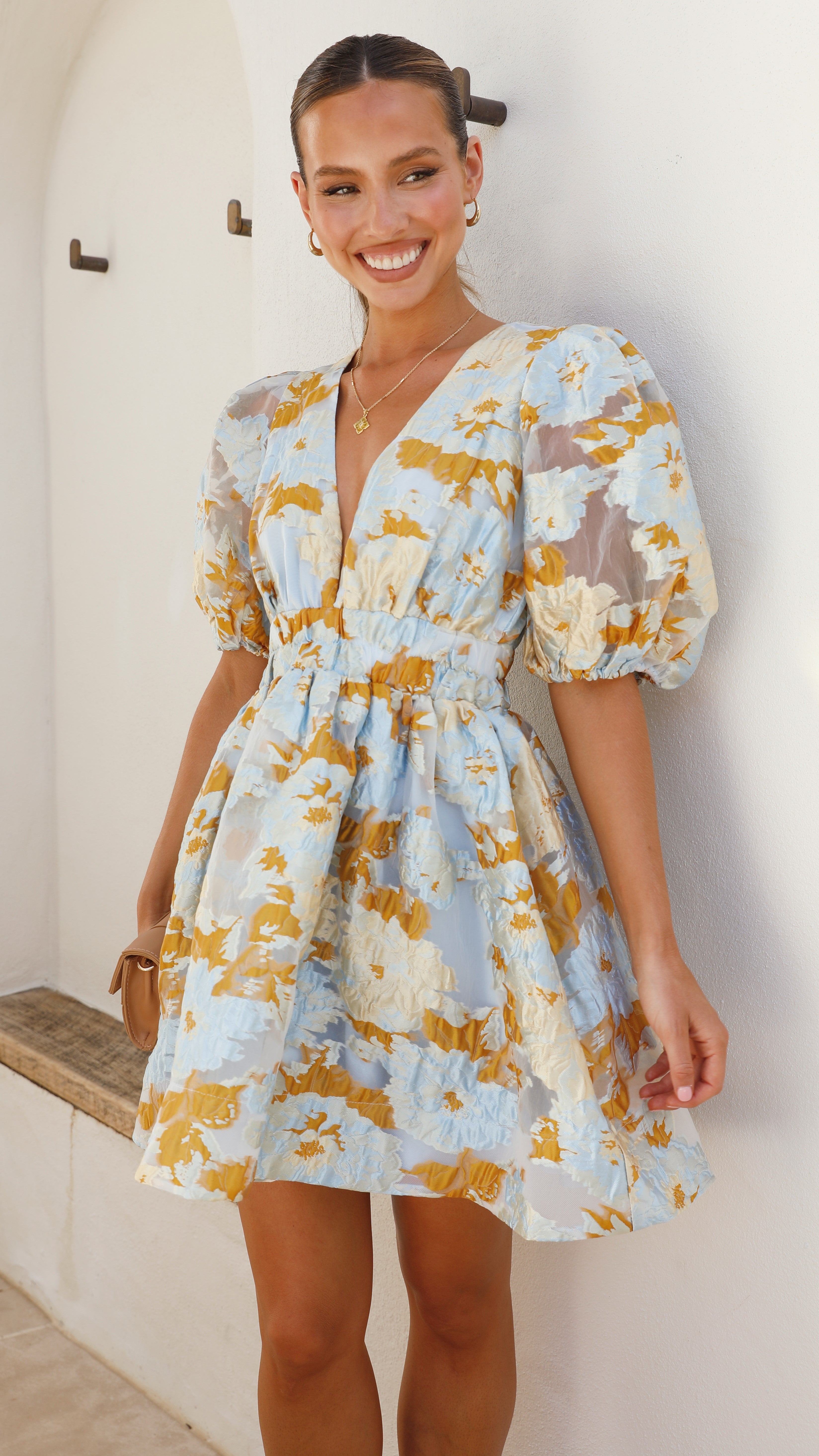 Abel Mini Dress - Blue