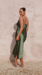 Monte Midi Dress - Olive